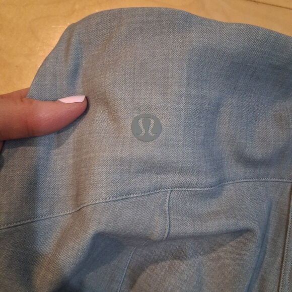 Lululemon Here to There High-Rise 7/8 Pant Crosshatch Texture Magnet Grey Size 6 - Picture 9 of 10